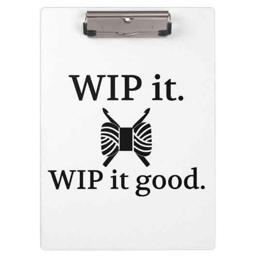 クロシェ・WIP良い工芸品 クリップボード (正面)