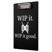 クロシェ・WIP良い工芸品{Dark} クリップボード (左)