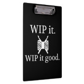 クロシェ・WIP良い工芸品{Dark} クリップボード (右)