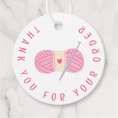 クロシェCrochetingご注文ありがとうございます フェイバータグ (正面)