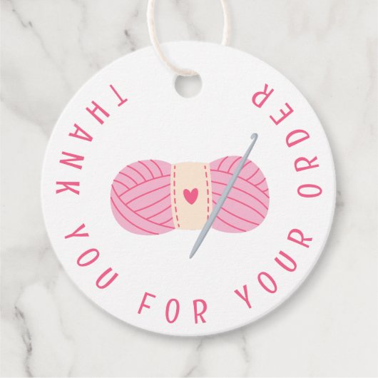 クロシェCrochetingご注文ありがとうございます フェイバータグ (正面)