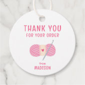 クロシェCrochetingご注文ありがとうございます フェイバータグ (正面)