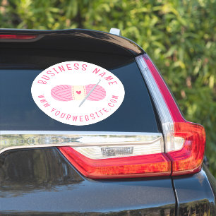 クロシェCrocheting Websiteカスタムビジネス名 シール