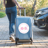 クロシェCrocheting Websiteカスタムビジネス名 シール (スーツケースインサイチュ)