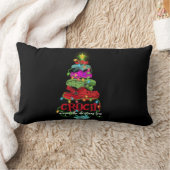 クロシンのまわりにザクリスマスツリーギフト ランバークッション (ブランケット)