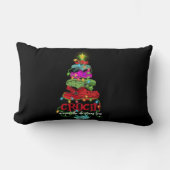 クロシンのまわりにザクリスマスツリーギフト ランバークッション (正面)