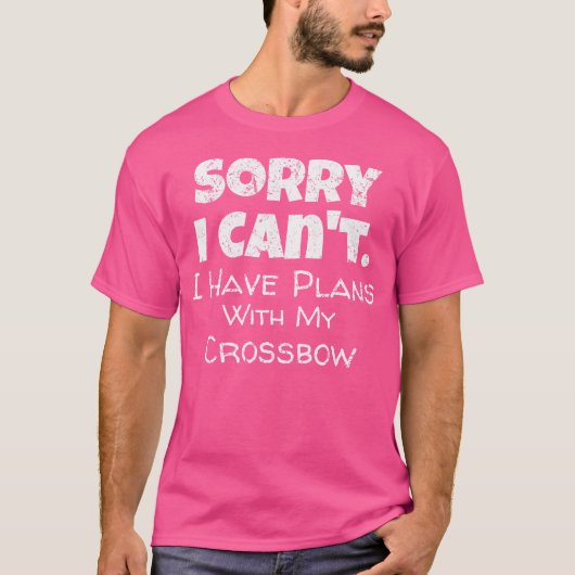 クロスおもしろいボウ引用文狩り Tシャツ (正面)