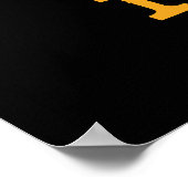 クロスおもしろい・キャットがノーと言う ポスター (角)