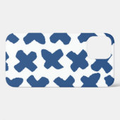 クロスしぼり:藍色ろうけつ染め柄 Case-Mate iPhoneケース (裏面 (横))