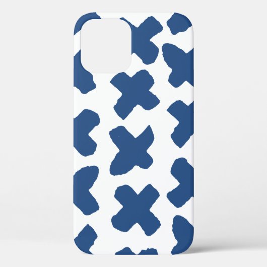クロスしぼり:藍色ろうけつ染め柄 Case-Mate iPhoneケース (裏面)