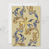 クロスで初の聖餐式の輝き 招待状 (正面)