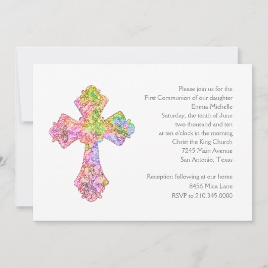 クロスとの最初の抽象芸術 招待状 (正面)