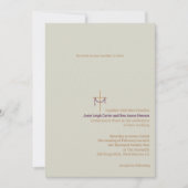 クロスとクロスの結婚式招待状 招待状 (正面)