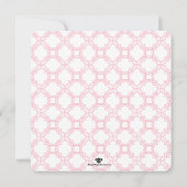 クロスとクローバーファーストコミューン招待状 招待状 (裏面)