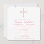 クロスとクローバーファーストコミューン招待状 招待状 (正面)