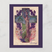 クロスとツリーのキリスト教はがき シーズンポストカード (正面)