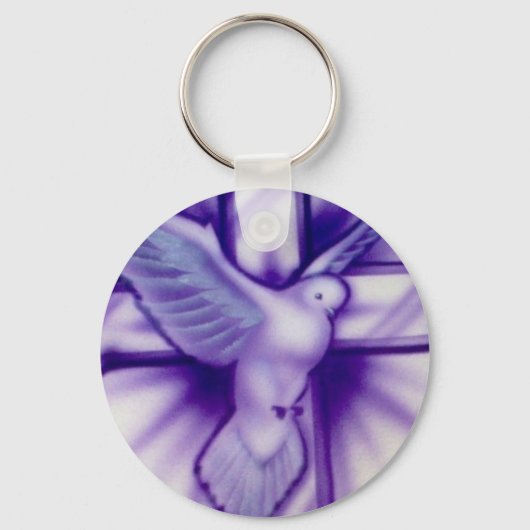 クロスとドーブ キーホルダー (正面)