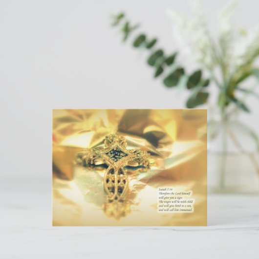 クロスとバイブルの引用文 – クリスマス (スタンド正面)