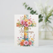 クロスとフローライースター恵み ポストカード (スタンド正面)