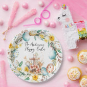 クロスとフローライースター ペーパープレート (パーティー)