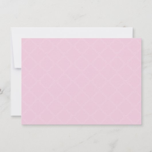 クロスと少女の確認招待状エレガント 招待状 (裏面)