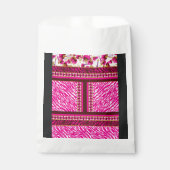 クロスの付いたピンクと白の壁紙 フェイバーバッグ (正面)