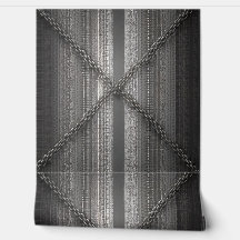 クロスはっきりしたチェーストライプン付きのグレーの