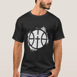 クロスアイコンキリスト付きバスケットボールシャツバスケットボール Tシャツ