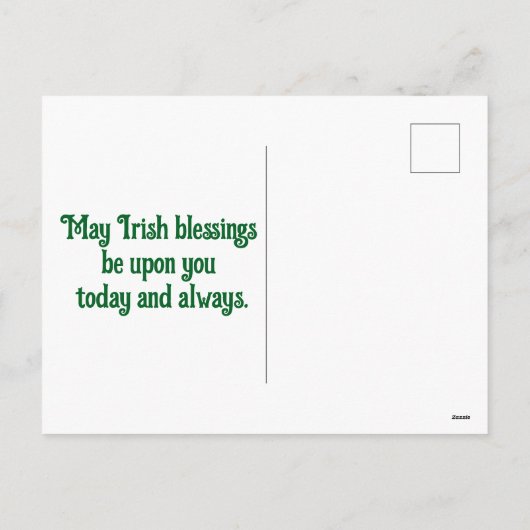 クロスアンドシャームロックホリデーポストカード シーズンポストカード (裏面)