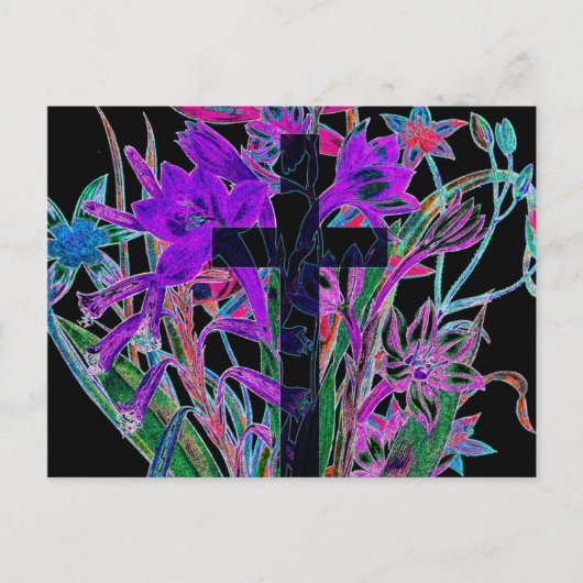 クロスアンドフラワーズバイアメリアキャリー ポストカード (正面)