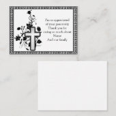 クロスインザフラワーサンキューカード ノートカード (正面/裏面)