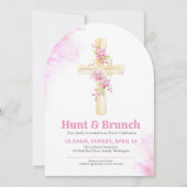 クロスイースター狩りとブランチピンクフローララン 招待状 (正面)