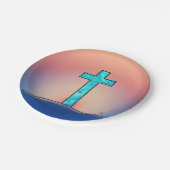 クロスイースター紙プレート ペーパープレート (アングル)