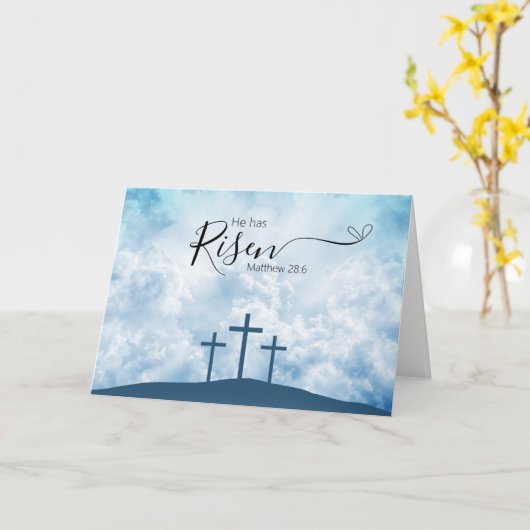 クロスイースター カード (黄色い花)