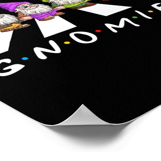 クロスウォークおもしろいつるクリスマスと私のGnomies Fr ポスター (角)