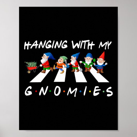 クロスウォークおもしろいつるクリスマスと私のGnomies Fr ポスター (正面)