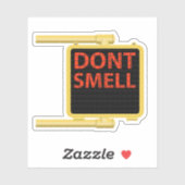 クロスウォークサインの匂いをかけない シール (シート)