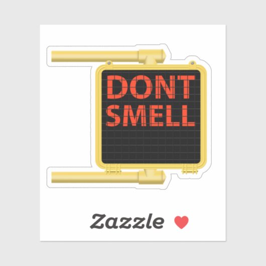 クロスウォークサインの匂いをかけない シール (シート)