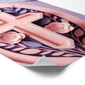 クロスウォールアートポスター | アイミニマルデザイン ポスター (角)