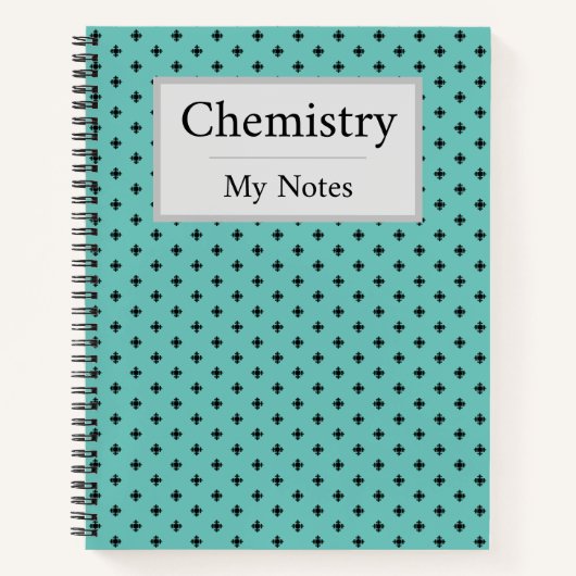 クロスエレガントジオメトリックデザイン ノートブック (正面)