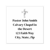 クロスエレガントチャーチ自己インキングのゴム印 セルフインキングスタンプ (デザイン)