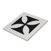 クロスエレガントパティ黒、ライトグレー タイル (側面)