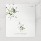 クロスエレガントパープルワイルドフラワーフローラバプテスマ プレイスカード (外部開封)