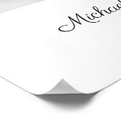 クロスエレガントフォトボーイバプテスマ ポスター (角)