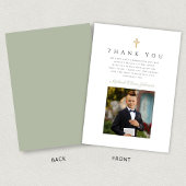 クロスエレガントボーイファースト聖餐式 サンキューカード