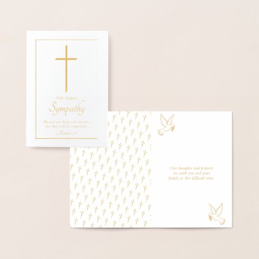 クロスエレガント悔やみや弔慰 箔カード (ディスプレー)