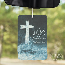 クロスオンウォーターダークブルーバイブル聖なる書物、 経典 カーエアーフレッシュナー