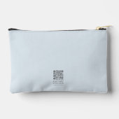 クロスオンウォーターダークブルー聖なる書物、 経典 パーソナライズされた アクセサリーポーチ (裏面)