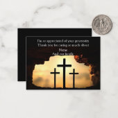 クロスオンザロックサンキューカード ノートカード (正面/裏面インサイチュ)