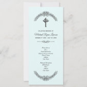 クロスオンブルー葬儀記念サービス招待状 (正面)